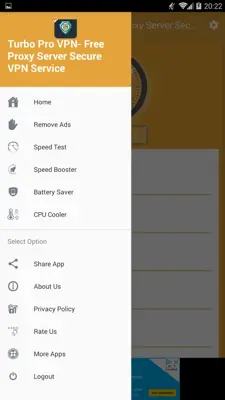 Turbo Pro VPN- Free Proxy Server Secure VPN Servic android App screenshot 2